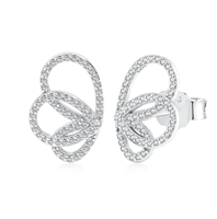 Pendientes Mujer in Plata Cubic Zirconia EVLWR01